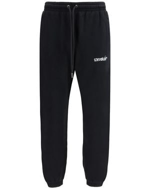 Off-White c/o Virgil Abloh Heraldic Treshold Arrows Cuffed Joggers - Black
