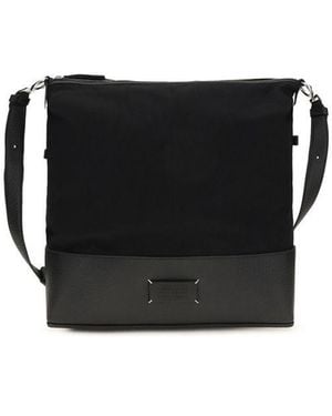 Maison Margiela Black Calf Leather Bos Taurus Shoulder Bag