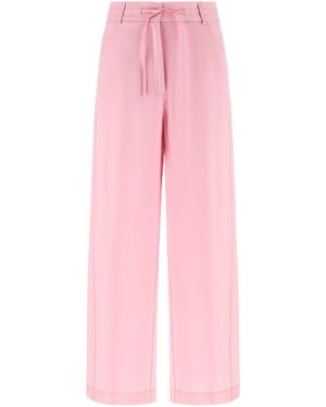 Nude Viscose Trousers - Pink
