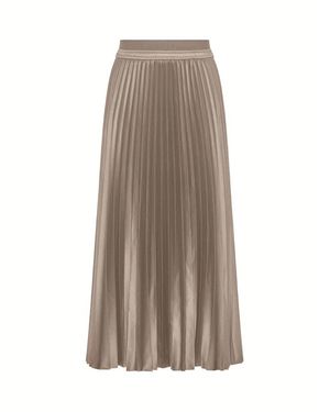 Marella Pleated Long Skirt - Natural