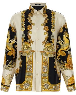 Versace Coral Theatre Shirt - Yellow