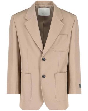 DUNST Single-Breasted Blazer - Natural