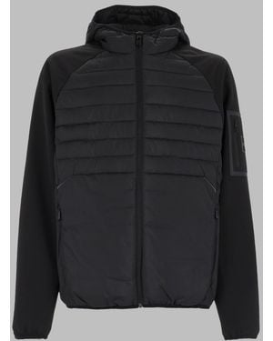 BOSS Hybrid Jacket J_Urbanex Hd Water-Repellent Recycled Polyester - Black