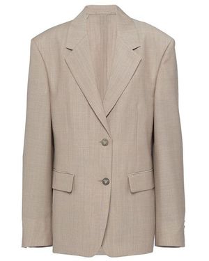 Prada Wool Blazer Jacket - Brown