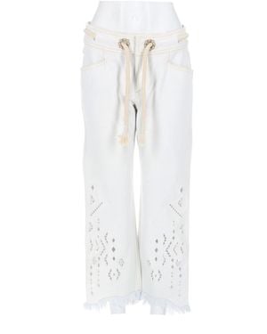 Isabel Marant Trousers Alison Cotton - White