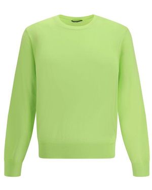 Tom Ford Bicolour Cotton Sweatshirt - Green