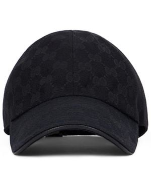 Gucci Cap With Adjustable Brim, Cotton Hat - Black