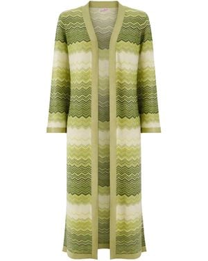 MC2 Saint Barth Long Cardigan Tonia - Green