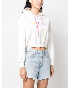 Duvetica Logo Hoodie - White
