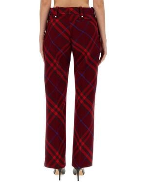 Burberry Wool Pants Virgin Pants - Red