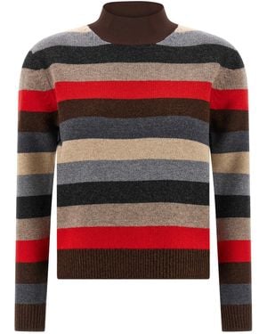 Tory Burch Striped Sweater - Red