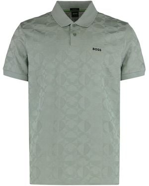 BOSS Cotton Polo - Green