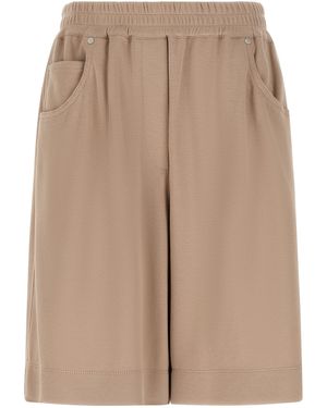 Brunello Cucinelli Cotton Bermuda Shorts - Natural