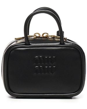Miu Miu Micro Beau Leather Bag - Black