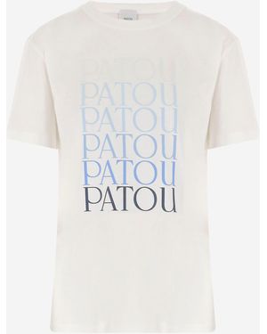 Patou Cotton T-Shirt With Logo - White