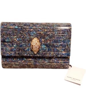 Kurt Geiger Party Eagle Clutch Calf Leather - Blue
