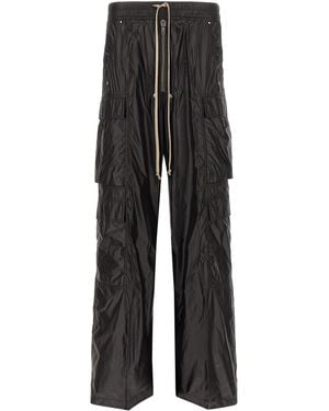 Rick Owens Nylon Cargo Trousers - Black
