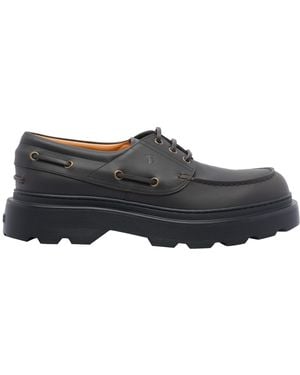 Tod's Leather Loafers - Black