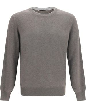 Brunello Cucinelli Cashmere Sweater Kashmir/Capra Hircus - Gray