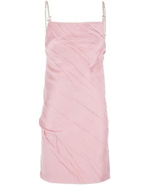 Sportmax Dress With Removable Chain-Link Strap Polyester - Pink
