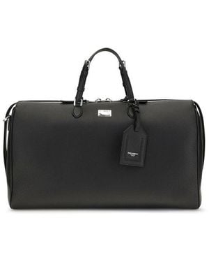 Dolce & Gabbana Black Calf Leather Bos Taurus Luggage And Travel