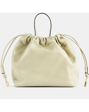 Chloé Icons Pouch Jade Nappa Lambskin Clutches - Natural