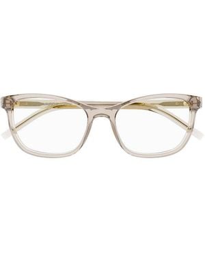 Saint Laurent Frame And Lens Eyeglasses - Brown