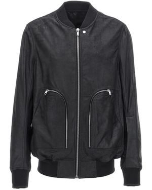 Rick Owens Bauhaus Flight Bomber Jacket - Black
