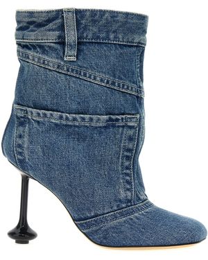 Loewe Toy Panta Ankle Boot 90 - Blue