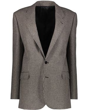Celine Wool Single-Breasted Blazer - Black