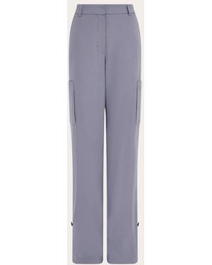 Ferragamo Light Silk Pants - Purple