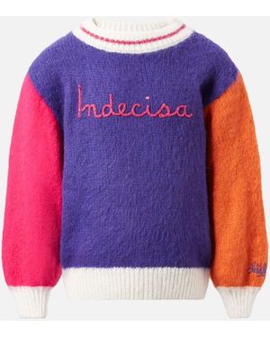 MC2 Saint Barth Boxy Jumper Danya Soft Jr With Indecisa Embroidery - Pink