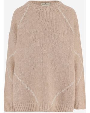 Bruno Manetti Jumper Alpaca-Blend - Natural