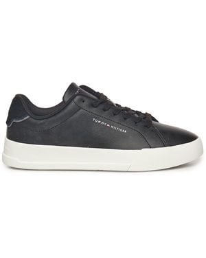 Tommy Hilfiger Leather Sneakers - Blue