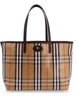 Burberry Highlands Coated Canvas Shoulder Bag - Brown
