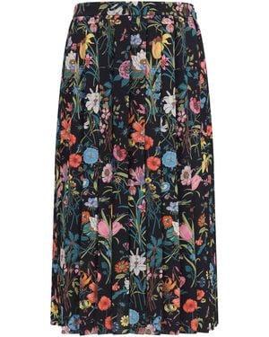 Gucci Skirt Flora Silk Midi/Multicolour - Multicolor