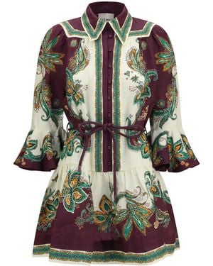 ALÉMAIS Ruthie Dress Linen - Multicolour