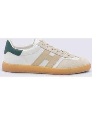Hogan And Leather Trainers - White