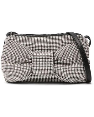 Essentiel Antwerp Rhinestone Embellished Bow Shoulder Bag - Grey