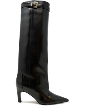 Lella Baldi Leather Boots - Black