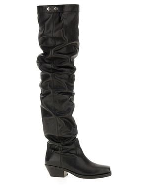 Isabel Marant Boots Loved Ones Leather - Black