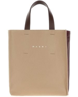 Marni Marni Soft Top Handle Bag - Natural