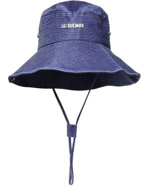 Jacquemus Le Bob De-Nîmes Logo Hat - Blue