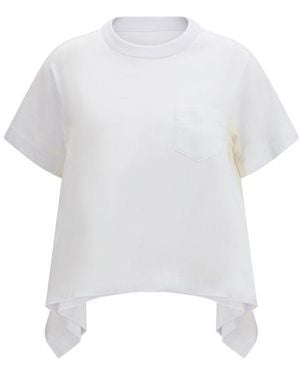 Sacai Cotton T-Shirt - White