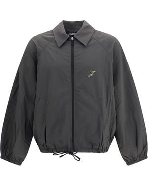 Jacquemus Embroidered Jacket Polyamide; Polyurethane - Gray