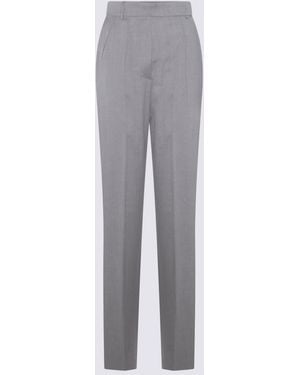 Max Mara Virgin Wool Trousers - Grey