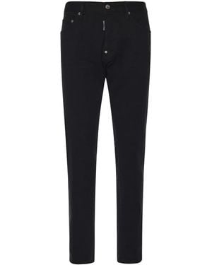 DSquared² Stretch Cotton Bull Jeans - Black