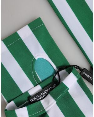 Dolce & Gabbana Nylon Fingerless Wrist Length Gloves 07+Pa - Green