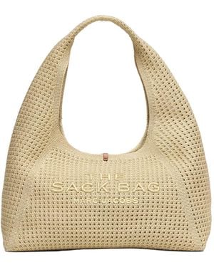 Marc Jacobs Borsa Sack Lurex Crochet Champagne - Natural