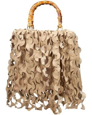 La Milanesa Tote Bag Oceano Medium Ecru - Natural